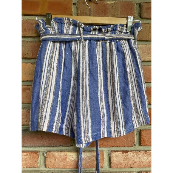 Mi Ami Shorts, Size Small, Textured Chambray Blue, Paperbag Waist, Boho, GUC - Picture 2 of 7